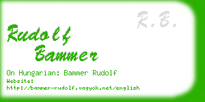 rudolf bammer business card